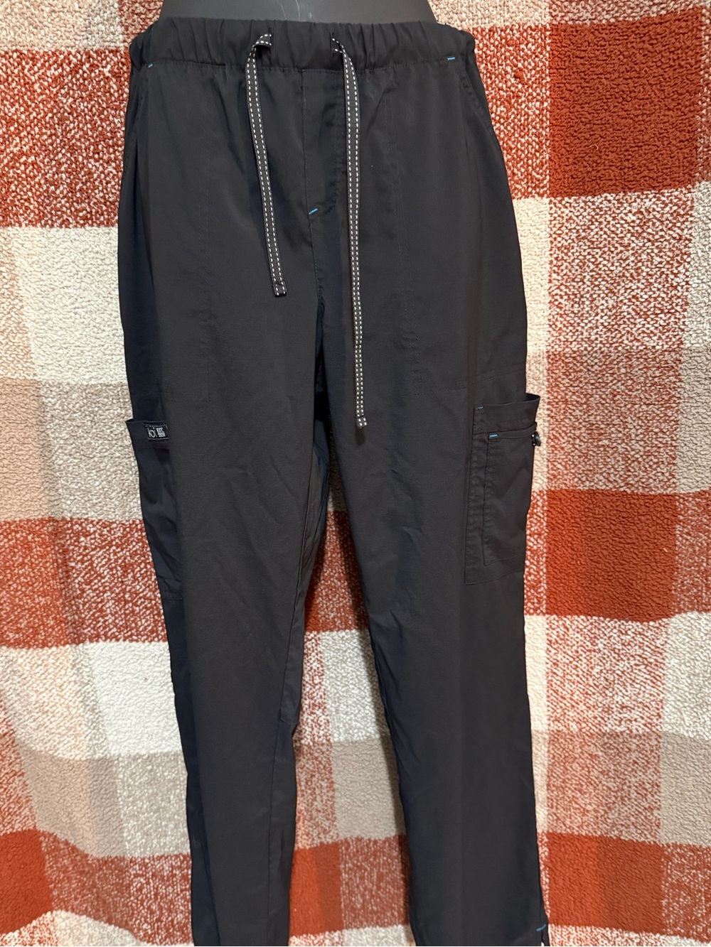 KOI women’s Black Cargo Scrub Pants